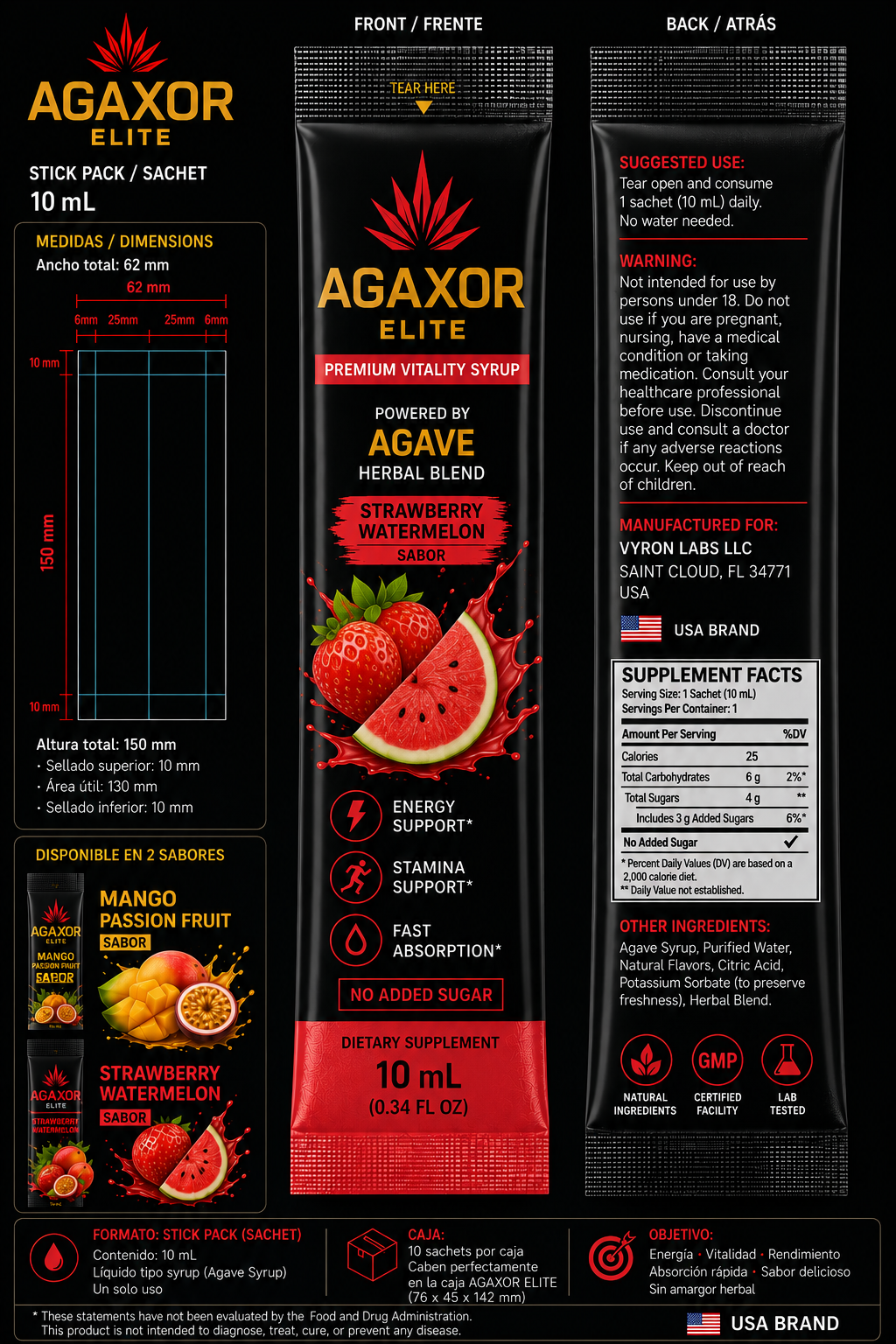 AGAXOR ELITE Strawberry Watermelon